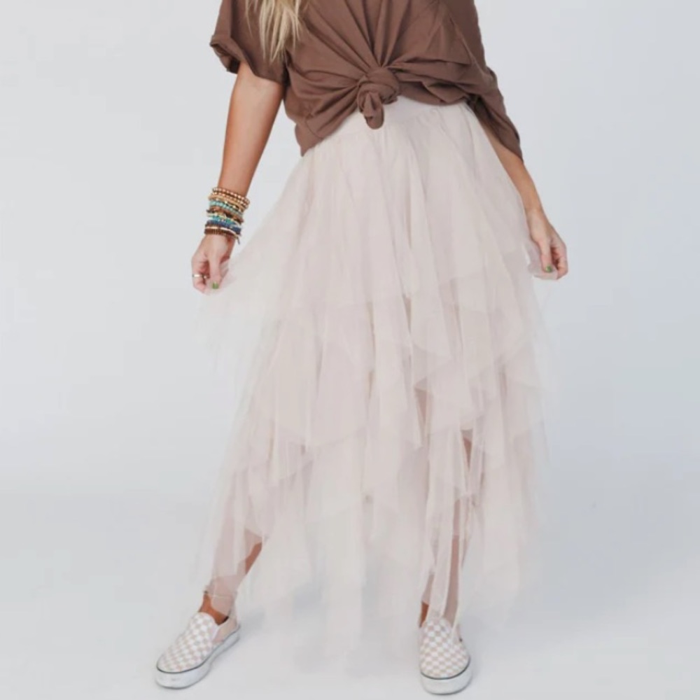 Boho Ballerina Midi Skirt
